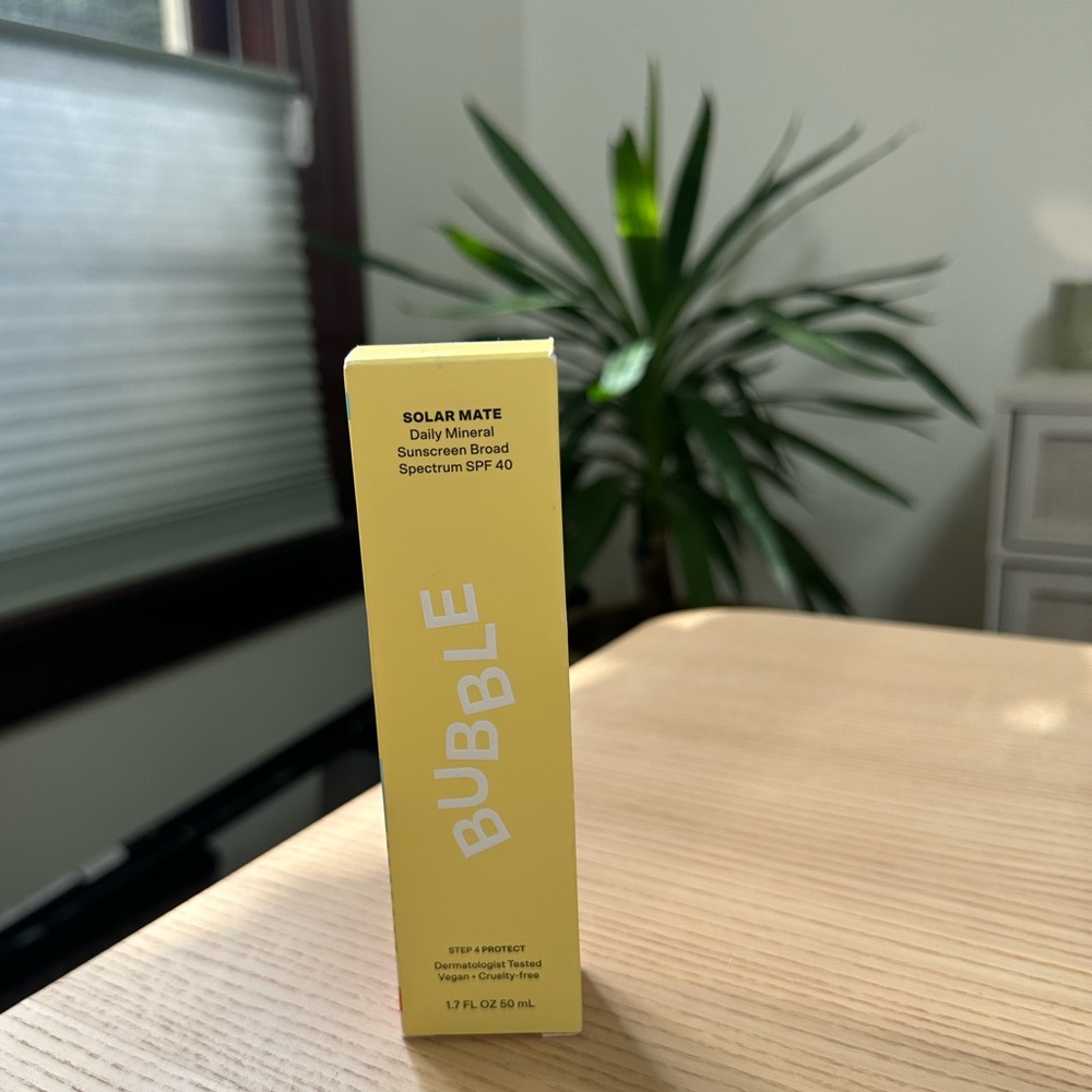 Bubble Solar Mate Daily Mineral Sunscreen SPF 40- 1.7 oz New
